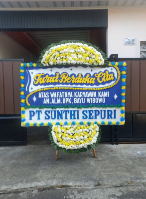 Papan Bunga Duka di Siantar Sitalasari